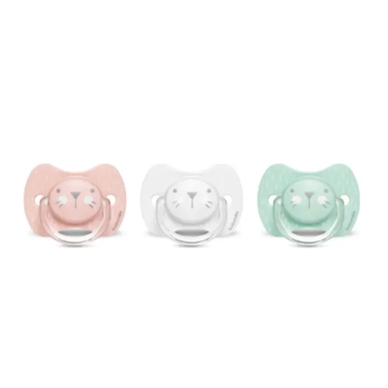 Suavinex Sucette Silicone - 0-6M - Gris