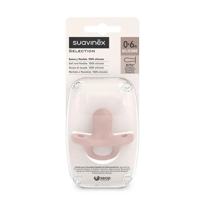 xx Suavinex Sucette Silicone réversible Rose
