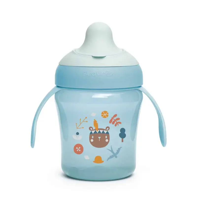 xx Suavinex Tasse à bec Into the forest Bleu +6m 200ml