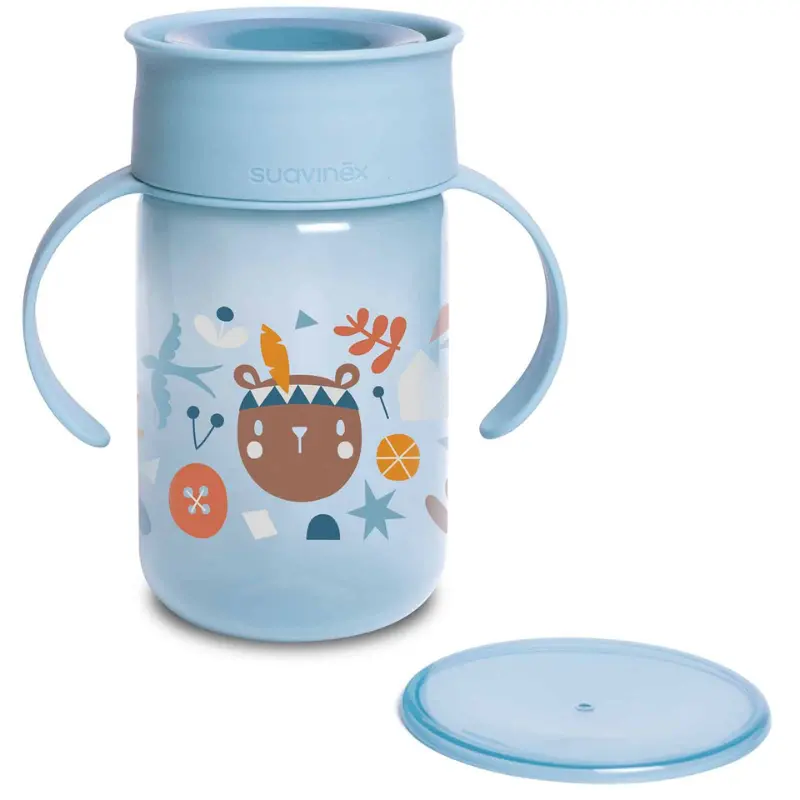 Suavinex Tasse d’apprentissage 360º Bleu +12 mois 340ml