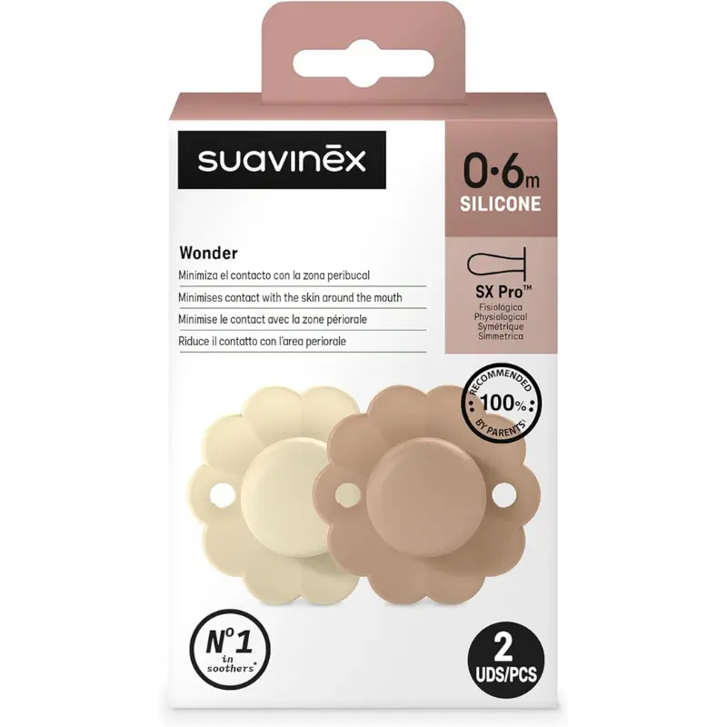 Suavinex Wonder SX Pro Suther  lot de 2 - Gray/Liège
