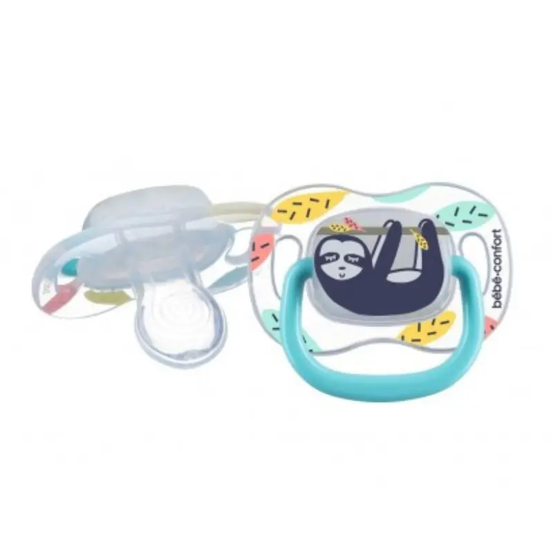 Sucette Lazy Sloth Réversible Phospho Silicone 6-36M x2 – Bébé Confort