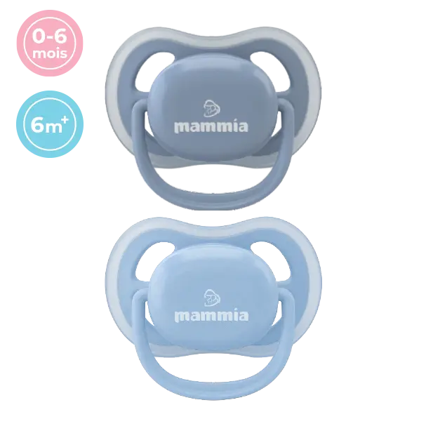 Sucette MAMMIA – Natural Feeling 0-6 mois Boîte de 2