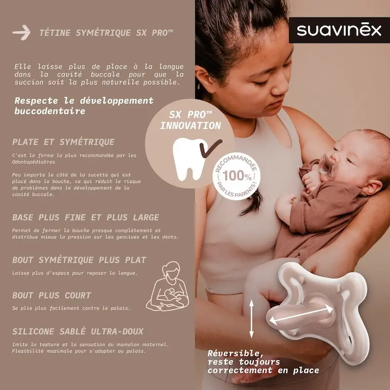 Sucette symétrique SX PRO Zerø.Zerø Shades -2/2m SUAVINEX Medium