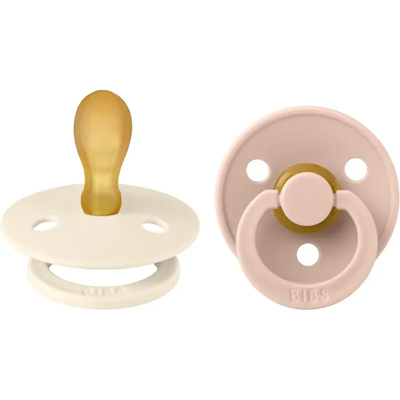 Sucettes BIBS Colour Symétriques – Sans BPA, Tétine Symétrique en Latex Naturel – Ivoire/Sauge