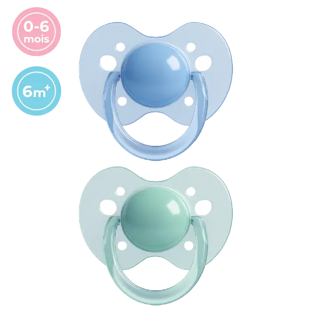 Sucettes MAMMIA – Air Free 0-6 moois Boîte de 2