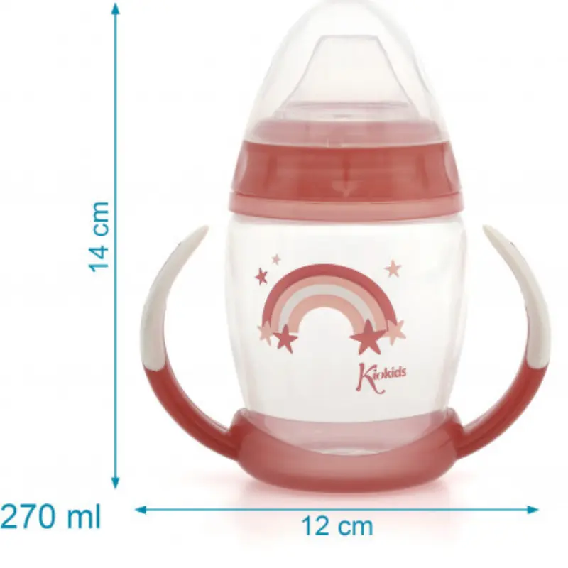 Tasse d'apprentissage Rose Étape 1 – Brille dans le noir +6 MOIS