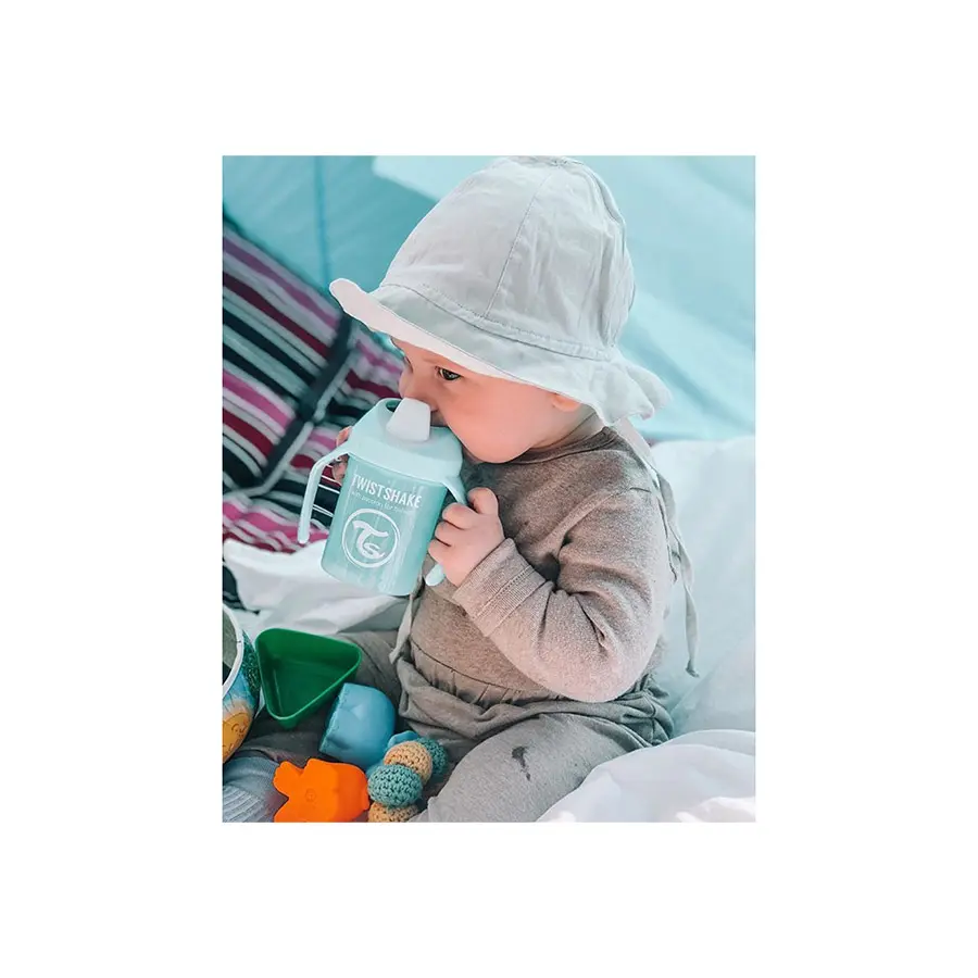 Tasse enfant Mini Cup 230 ml 4 m+ BLEU- TWISTSHAKE