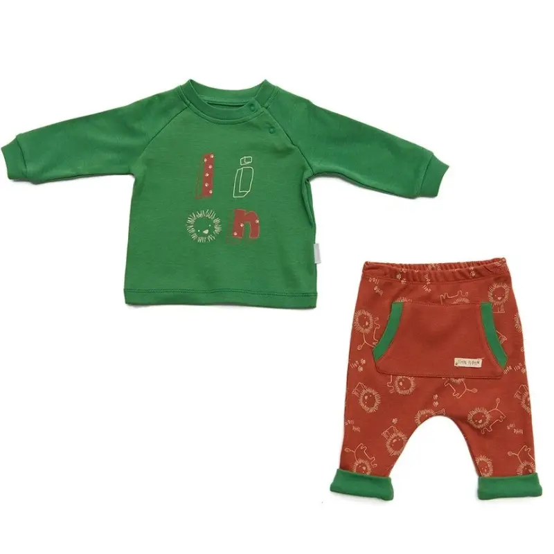 Tenue de vacances Andywawa Little Lion verte