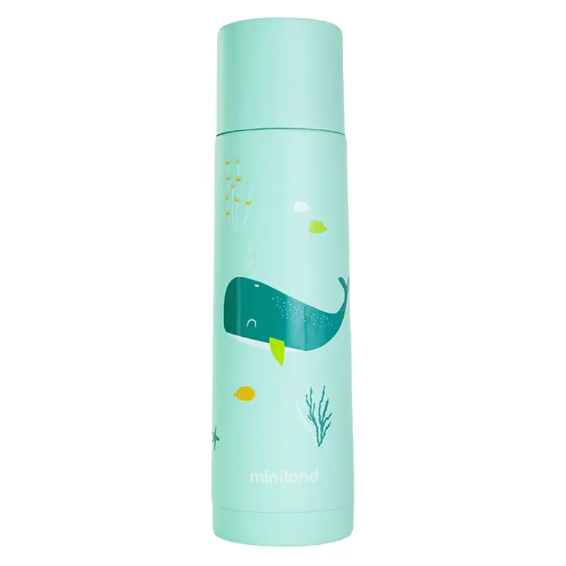 Thermos liquide Miniland Whaley 500 ml - Vert