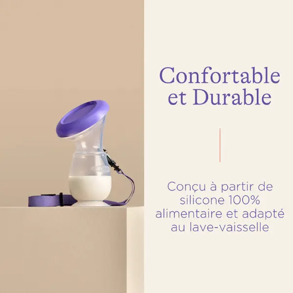 Tire-lait silicone - recueil lait Lansinoh