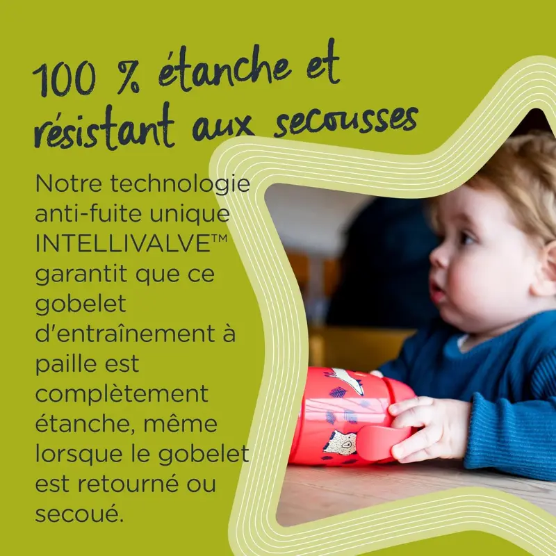 Tommee Tippee Tasse à paille Super Star 300ml - Vert