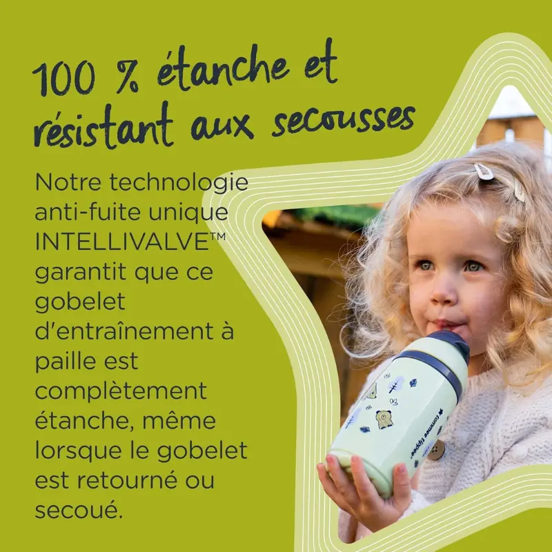 Tommee Tippee Tasse Isotherme à Paille SuperStar 266ml - Gris