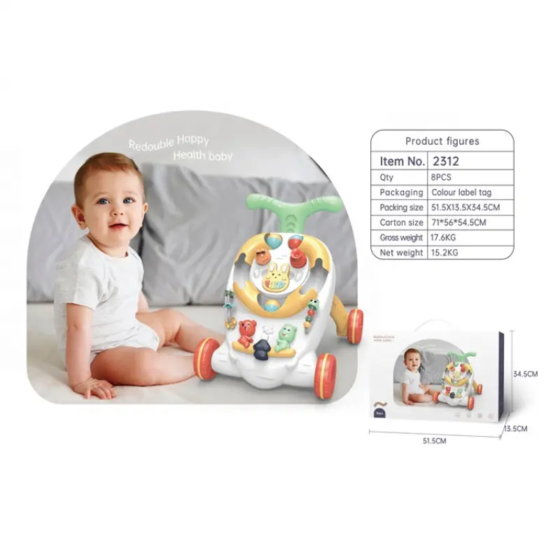 Trotteur bébé multifonction avec jeux éducatifs – Premiers pas amusants