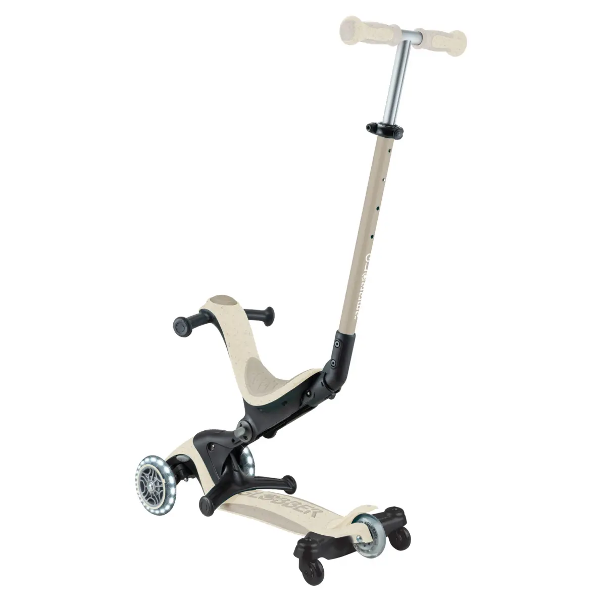Globber Trottinette évolutive GO UP BABY LIGHTS avec Panier 360°