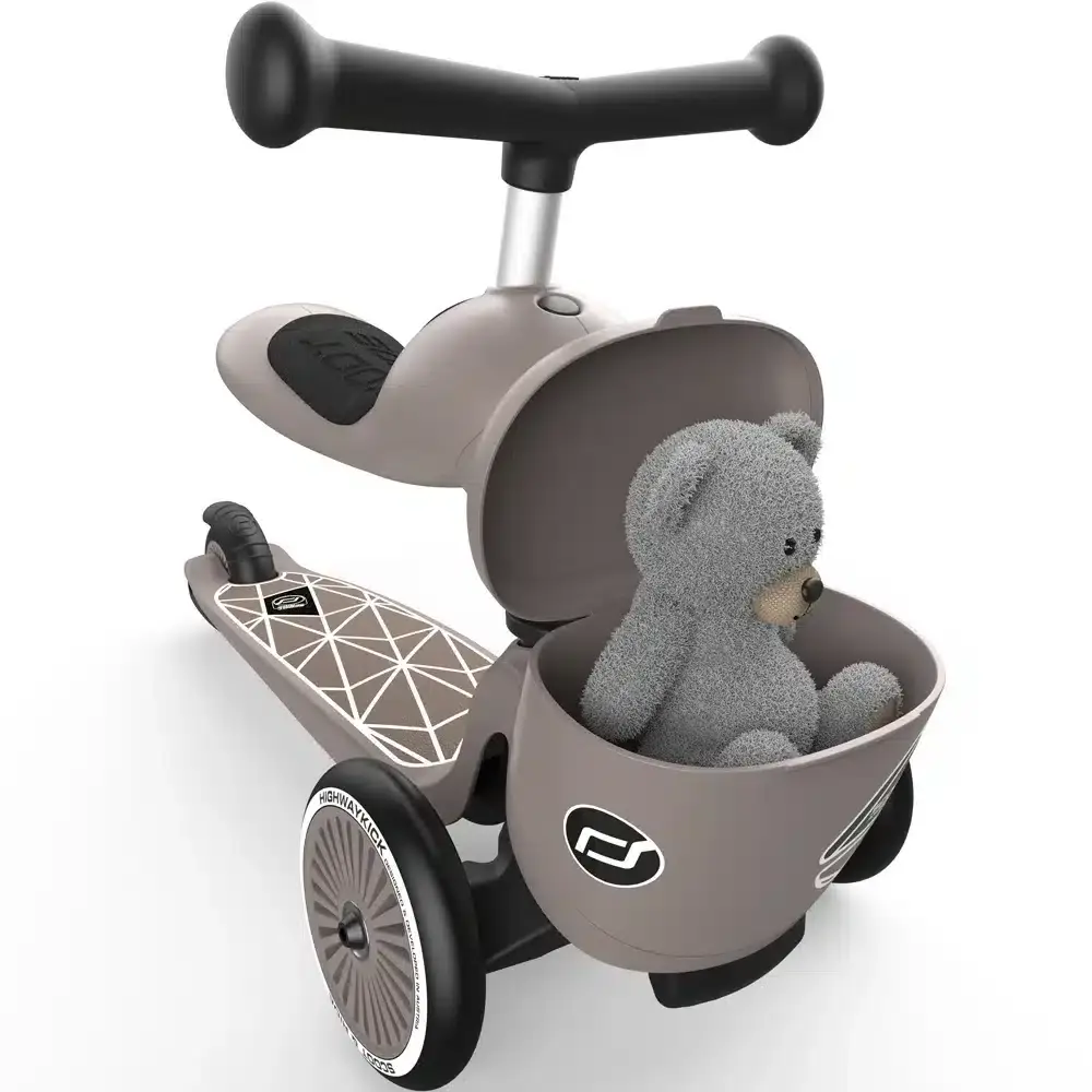 Trottinette Scoot And Ride 2 en 1 Highwaykick 1 Lifestyle – Lignes brunes