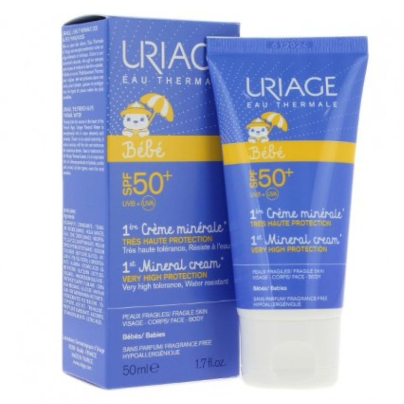 xx Uriage crème  Bébé  minérale  SPF 50 haute protection 50 ml