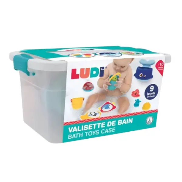 xx Valisette de bain 9 jouets de bain