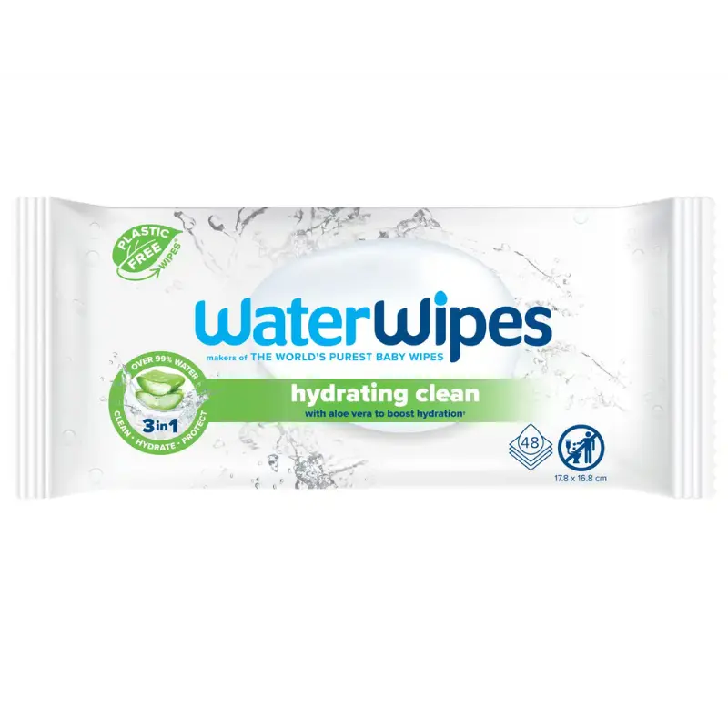 WaterWipes Hydratant - Aloe Vera 48 pièces