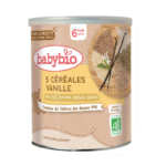 Mélange 5 céréales et vanille bio 6M+ 220g - Babybio