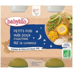 Petit pot Bonne Nuit petit pois maïs et riz bio - 2x200g