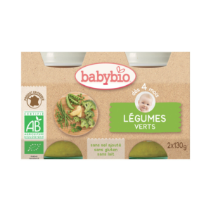 Petit pot légumes verts bio - 2x130g - Babybio