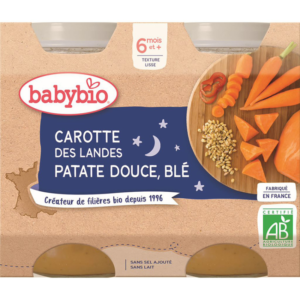 Petits pots de Carotte et Patate Douce 2x200g