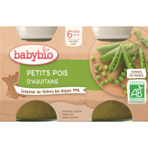 Petits pots de Petits pois 2x130g - Babybio