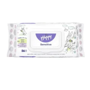 Lingettes Happy Humide Sensitive 56 Pièces