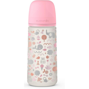 Biberon Memories avec tétine symétrique SX Pro L 360 ml rose