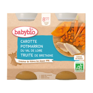 Petit pot légumes et truite de Bretagne - 2x200g - Babybio