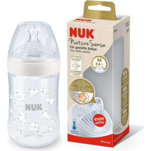 Nuk Biberon Nature Sense 240ml – Blanc