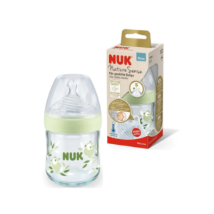 Nuk Biberon Nature Sense en Verre 120ml – Vert